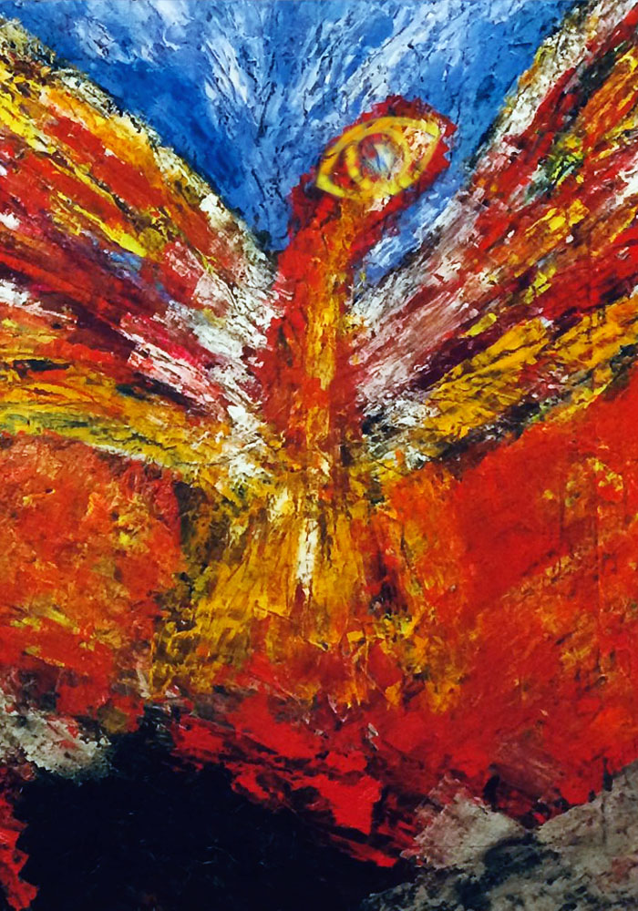 Martin Levinne - Phoenix Acrylic on Canvas